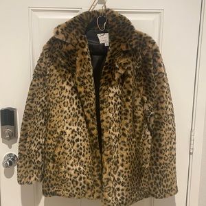 Leopard Faux Fur Jacket